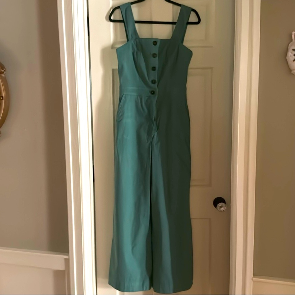 Anthropologie The Portside Button Front Jumpsuit by Maeve